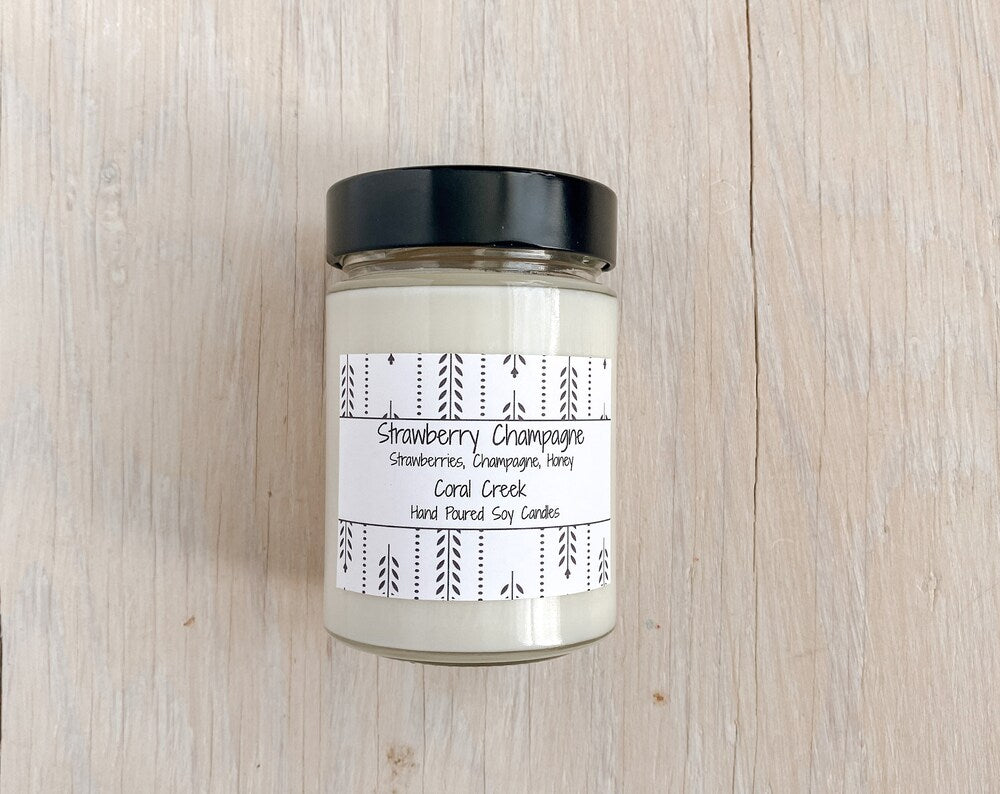 Strawberry Champagne Soy Candle