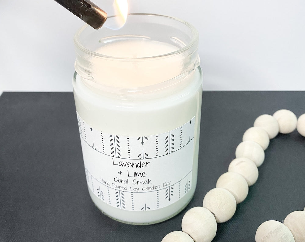 Lavender Lime Soy Candle