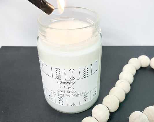 Lavender Lime Soy Candle